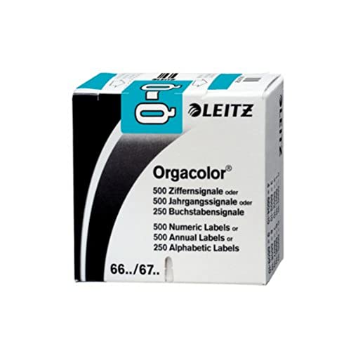 Leitz 66261000 Orgacolor Buchstabensignal Q, 250 Stück, blau von Leitz