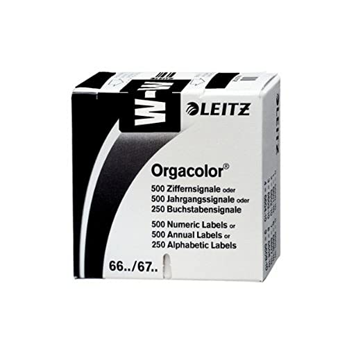Leitz 66321000 Orgacolor Buchstabensignal W, 250 Stück, schwarz Leitz 66321000 Orgacolor Buchstabensignal W, 250 Stück, schwarz von Leitz