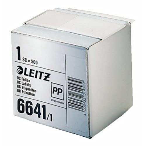 Leitz 66411000 Schutzfolienschild auf Rolle, selbstklebend, 500 Stück, transparent von Leitz