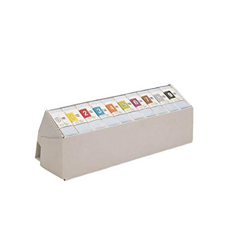 Leitz 66710000 Orgacolor Depot-Aufstellschachtel, Ziffern 0-9, 500 Stück, weiss Leitz 66710000 Orgacolor Depot-Aufstellschachtel, Ziffern 0-9, 500 Stück, weiss von Leitz