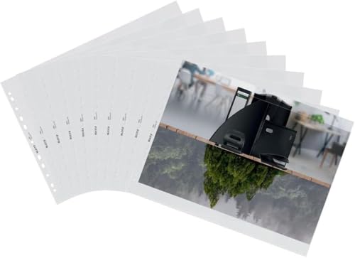 Leitz A3 Prospekthüllen, 25 Stück, Universallochung , Matte Oberfläche, 100 Mikron Folienstärke, 100% recyclebar, Umweltfreundlich, Recycle-Serie, Farblos, 40190003, Black Leitz A3 Prospekthüllen, 25 Stück, Universallochung , Matte Oberfläche, 100 Mikron Folienstärke, 100% recyclebar, Umweltfreundlich, Recycle-Serie, Farblos, 40190003, Black von Leitz