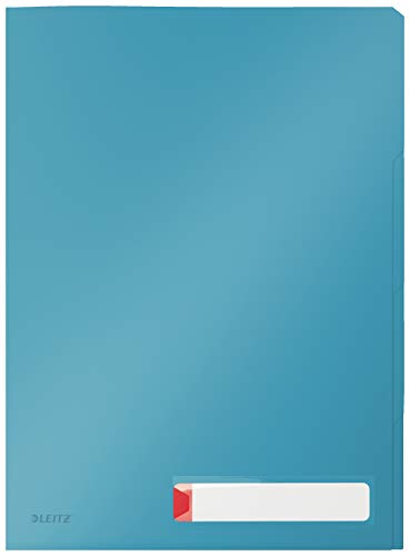 Leitz A4 Privacy Maxi Hülle, Ideal für bis zu 150 Blatt, Kunststoff, Sanftes Blau, Cosy-Serie, 46680061 von Leitz