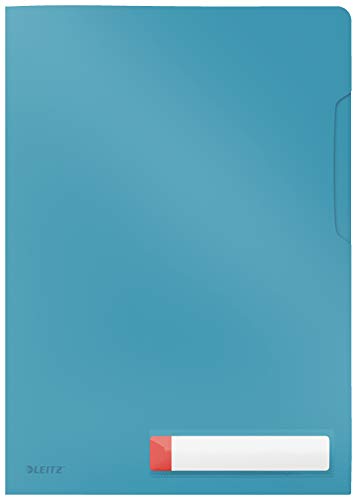 Leitz A4 Privacy Sichthülle, Ideal für 40 Blatt, Sanftes Blau, Cosy-Serie, 47080061 von Leitz