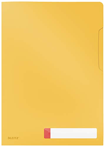 Leitz A4 Privacy Sichthülle, Ideal für 40 Blatt, Warmes Gelb, Cosy-Serie, 47080019 von Leitz