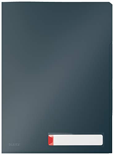 Leitz A4 Privacy Sichthülle mit 3 Fächern und Taben, Ideal für 40 Blatt, Kunststoff, Samtgrau, Cosy-Serie, 47160089 Leitz A4 Privacy Sichthülle mit 3 Fächern und Taben, Ideal für 40 Blatt, Kunststoff, Samtgrau, Cosy-Serie, 47160089 von Leitz