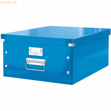 Leitz Ablagebox Click & Store A3 blau metallic von Leitz