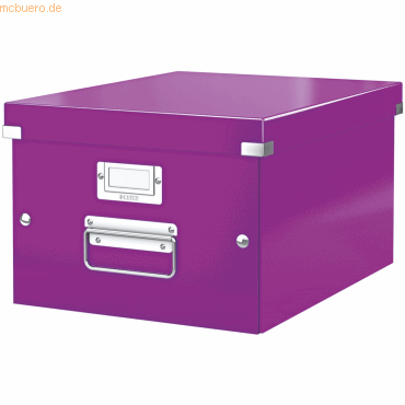 Leitz Ablagebox Click & Store A4 violett von Leitz
