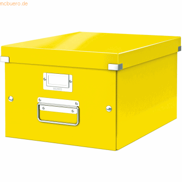 Leitz Ablagebox Click & Store Wow A4 Graukarton gelb von Leitz