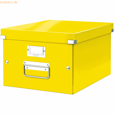 Leitz Ablagebox Click & Store Wow A4 Graukarton gelb Leitz Ablagebox Click & Store Wow A4 Graukarton gelb von Leitz