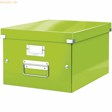 Leitz Ablagebox Click & Store Wow A4 Graukarton grün von Leitz