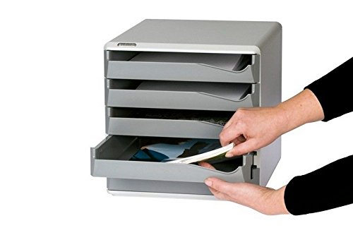 Leitz | Ablagebox | Post- und Formular-Set | Gehäuse grau | Schubladen dunkelgrau | 5 Schubladen Leitz | Ablagebox | Post- und Formular-Set | Gehäuse grau | Schubladen dunkelgrau | 5 Schubladen von Leitz