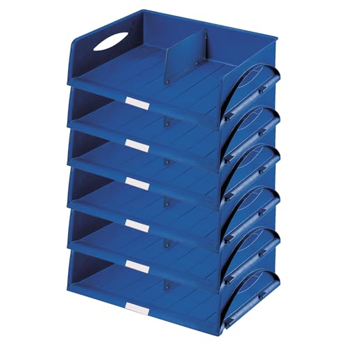 Leitz Ablagekorb Querformat A3, 6er Pack, Ideales Sortier- und Ablagesystem für Poststellen und Kopierräume, Blau, Sorty, 52320035 Leitz Ablagekorb Querformat A3, 6er Pack, Ideales Sortier- und Ablagesystem für Poststellen und Kopierräume, Blau, Sorty, 52320035 von Leitz