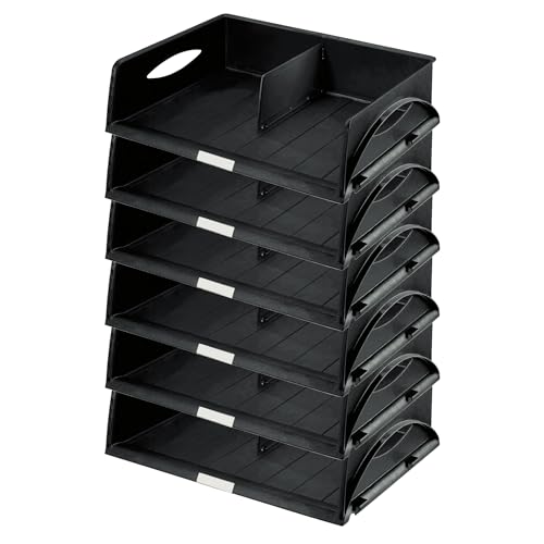 Leitz Ablagekorb Querformat A3, 6er Pack, Ideales Sortier- und Ablagesystem für Poststellen und Kopierräume, Schwarz, Sorty, 52320095 Leitz Ablagekorb Querformat A3, 6er Pack, Ideales Sortier- und Ablagesystem für Poststellen und Kopierräume, Schwarz, Sorty, 52320095 von Leitz