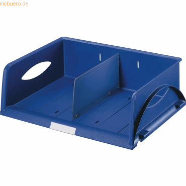 Leitz Ablagekorb Sorty quer A4/C4 405x125x300mm blau von Leitz