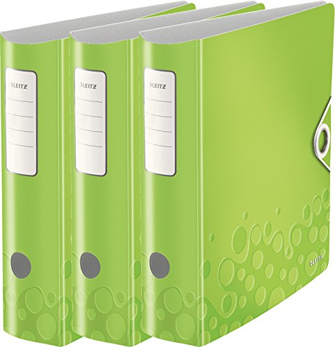 Leitz Aktenordner, A4, elastischer Verschluss, leichter Polyschaum, WOW Reihe, Green Metallic, 3er Ordner | breit Leitz Aktenordner, A4, elastischer Verschluss, leichter Polyschaum, WOW Reihe, Green Metallic, 3er Ordner | breit von Leitz