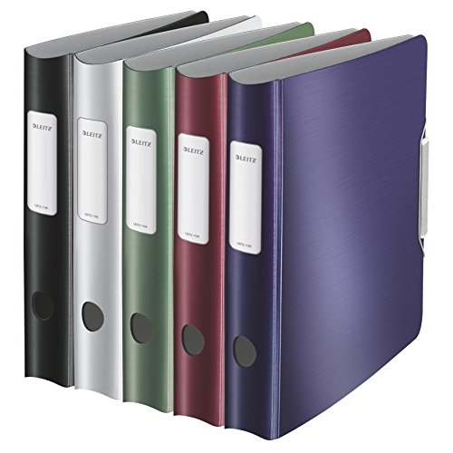 Leitz Aktenordner, A4, elastischer Verschluss, leichter Polyschaum, stilvolle Reihe 6.5 cm sortiert ,5er Pack Leitz Aktenordner, A4, elastischer Verschluss, leichter Polyschaum, stilvolle Reihe 6.5 cm sortiert ,5er Pack von Leitz