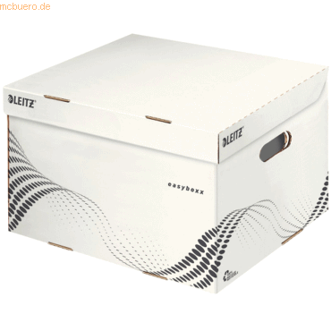 Leitz Archiv Container easyboxx M Wellpappe weiß von Leitz