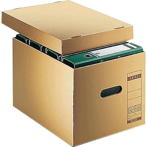 Leitz Archiv- und Transport-Schachtel, Obere Öffnung, Extrastarke Wellpappe, Faltbar, Naturbraun, Leitz Premium Archiv Serie, 60810000 Leitz Archiv- und Transport-Schachtel, Obere Öffnung, Extrastarke Wellpappe, Faltbar, Naturbraun, Leitz Premium Archiv Serie, 60810000 von Leitz