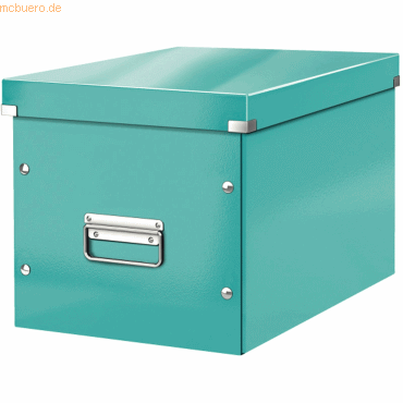 Leitz Archivbox Click & Store Cube L Hartpappe eisblau von Leitz