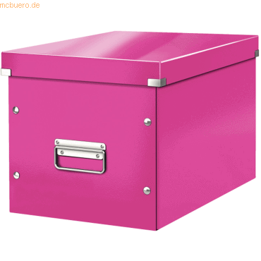 Leitz Archivbox Click & Store Cube L Hartpappe pink von Leitz