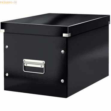 Leitz Archivbox Click & Store Cube L Hartpappe schwarz von Leitz