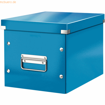 Leitz Archivbox Click & Store Cube M Hartpappe blau von Leitz