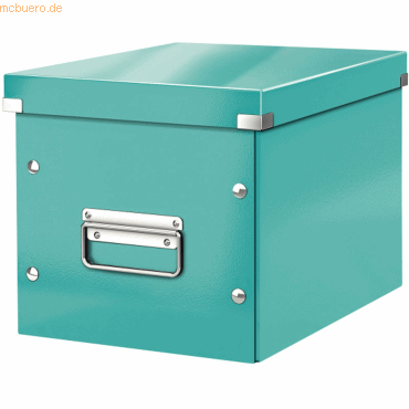 Leitz Archivbox Click & Store Cube M Hartpappe eisblau von Leitz