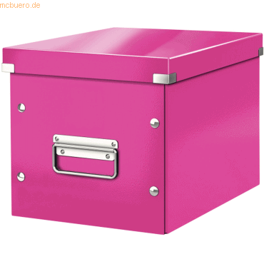Leitz Archivbox Click & Store Cube M Hartpappe pink von Leitz