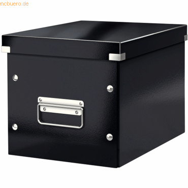 Leitz Archivbox Click & Store Cube M Hartpappe schwarz von Leitz