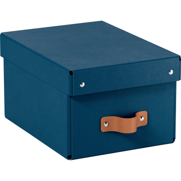 Leitz Archivbox Puro Klein mit Deckel nachtblau 2 Stück von Leitz