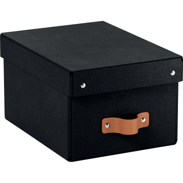 Leitz Archivbox Puro Klein mit Deckel schwarz 2 Stück von Leitz