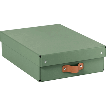 Leitz Archivbox Puro Mittel Flach mit Deckel grün 2 Stück von Leitz