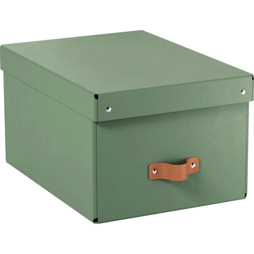 Leitz Archivbox Puro Mittel mit Deckel grün 2 Stück von Leitz