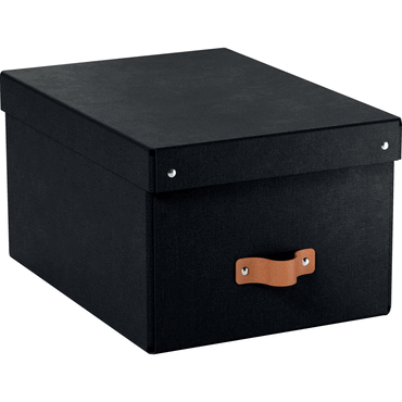 Leitz Archivbox Puro Mittel mit Deckel schwarz 2 Stück von Leitz