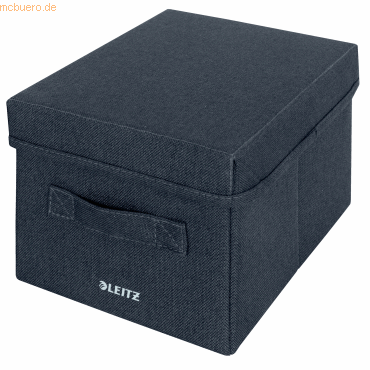 Leitz Aufbewahrungsbox 61460089 klein Deckel 2 Stück grau von Leitz