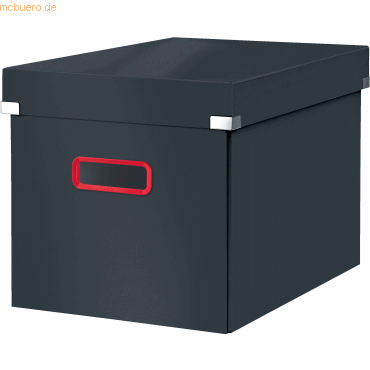 Leitz Aufbewahrungsbox Click & Store Cosy Cube groß Karton grau von Leitz