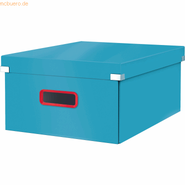 Leitz Aufbewahrungsbox Click & Store Cosy groß Karton blau von Leitz