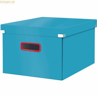 Leitz Aufbewahrungsbox Click & Store Cosy mittel Karton blau von Leitz