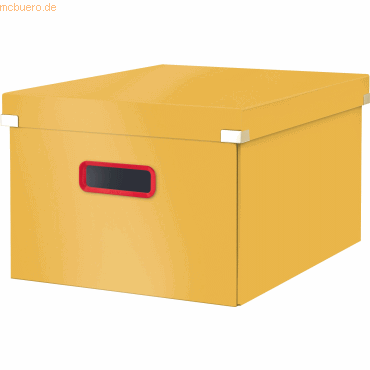 Leitz Aufbewahrungsbox Click & Store Cosy mittel Karton gelb von Leitz