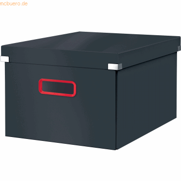 Leitz Aufbewahrungsbox Click & Store Cosy mittel Karton grau von Leitz