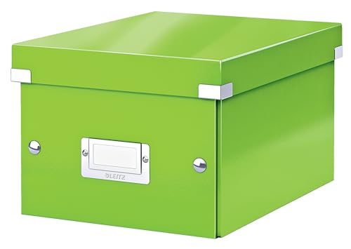 Leitz Click & Store Aufbewahrungsbox mit Deckel Klein, Box für Unterlagen bis A5 im Büro u. Haushalt, Transportbox aus 84% recycelter Premium-Hartpappe, Etikettenhalter, Grün, 60430054 Leitz Click & Store Aufbewahrungsbox mit Deckel Klein, Box für Unterlagen bis A5 im Büro u. Haushalt, Transportbox aus 84% recycelter Premium-Hartpappe, Etikettenhalter, Grün, 60430054 von Leitz