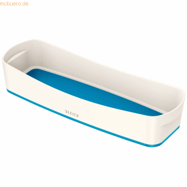 4 x Leitz Aufbewahrungsschale MyBox länglich ABS weiß/blau 4 x Leitz Aufbewahrungsschale MyBox länglich ABS weiß/blau von Leitz