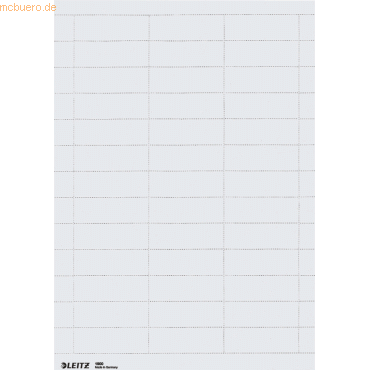 Leitz Beschriftungsschildchen für Vollsichtreiter 60x21mm weiß VE=975 von Leitz