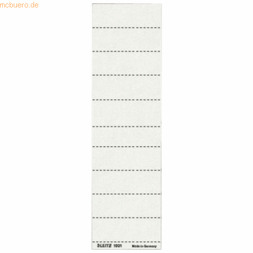 Leitz Beschriftungsschilder für Vollsichtreiter 60x21mm weiß VE=100 St von Leitz