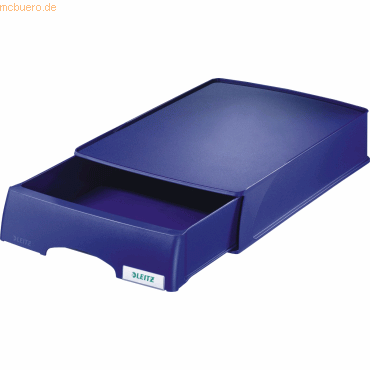 Leitz Briefablage Plus A4 mit Schublade blau von Leitz