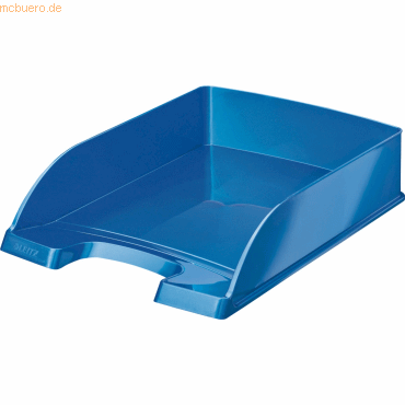 Leitz Briefablage Wow A4 Kunststoff blau metallic von Leitz