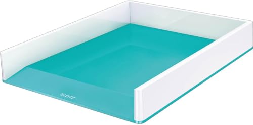Leitz Briefkorb A4, Zweifarbiges Design, Weiß/Eisblau, Duo Colour, WOW, 53611051 Leitz Briefkorb A4, Zweifarbiges Design, Weiß/Eisblau, Duo Colour, WOW, 53611051 von Leitz