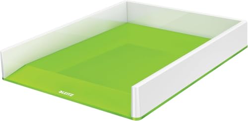 Leitz Briefkorb A4, Zweifarbiges Design, Weiß/Grün, Duo Colour, WOW, 53611054 Leitz Briefkorb A4, Zweifarbiges Design, Weiß/Grün, Duo Colour, WOW, 53611054 von Leitz