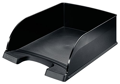 Leitz Briefkorb A4 Jumbo, Briefablage mit extra großem Fassungsvermögen in Premium-Qualität, Stapelbares Ablagefach als Schreibtisch-Organizer, Kombinierbar mit Plus-Serie, Schwarz, 52330095 Leitz Briefkorb A4 Jumbo, Briefablage mit extra großem Fassungsvermögen in Premium-Qualität, Stapelbares Ablagefach als Schreibtisch-Organizer, Kombinierbar mit Plus-Serie, Schwarz, 52330095 von Leitz