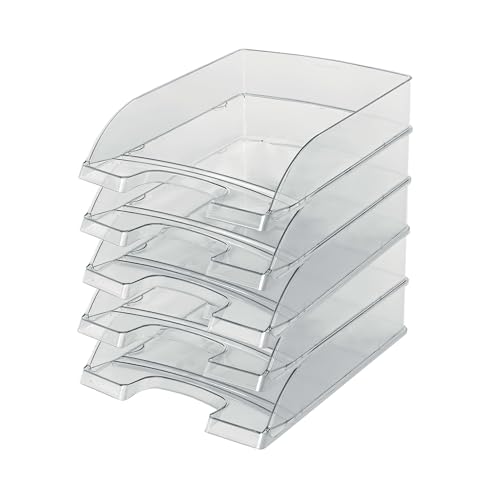 Leitz Briefkorb Standard A4, Transparente Briefablage in Premium-Qualität, Stapelbares Ablagefach als Schreibtisch-Organizer, Hochglänzende Oberfläche, Kombinierbar mit Plus-Serie, Glasklar, 52260002 Leitz Briefkorb Standard A4, Transparente Briefablage in Premium-Qualität, Stapelbares Ablagefach als Schreibtisch-Organizer, Hochglänzende Oberfläche, Kombinierbar mit Plus-Serie, Glasklar, 52260002 von Leitz